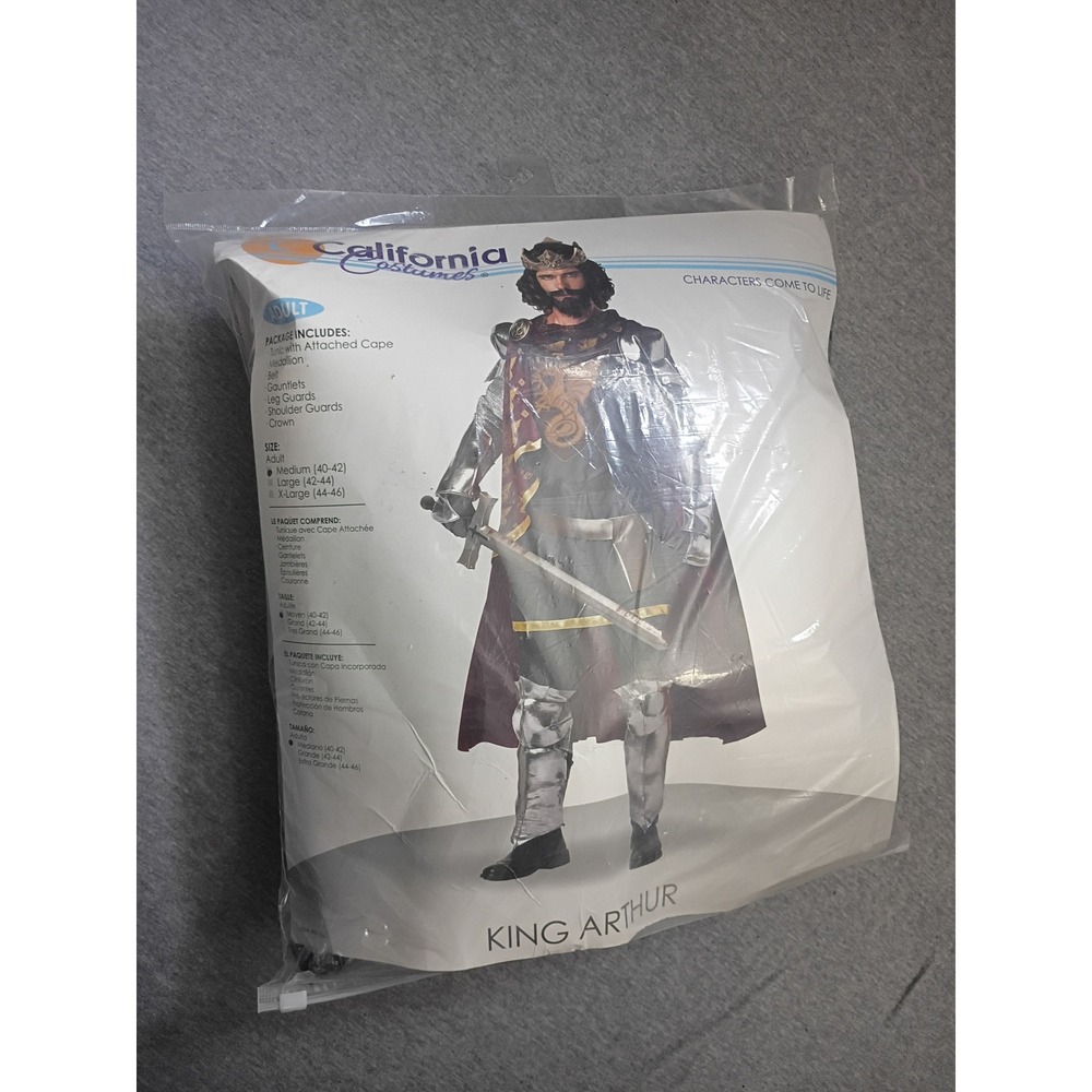California Costumes King Arthur Mens Knight Costume Incomplete Medium 40-42